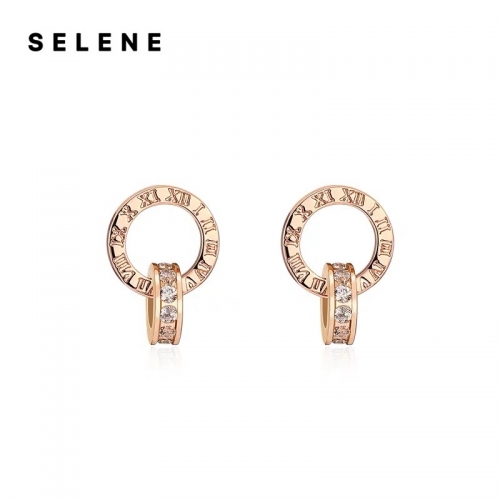 Earrings, alloy, anti-allergic