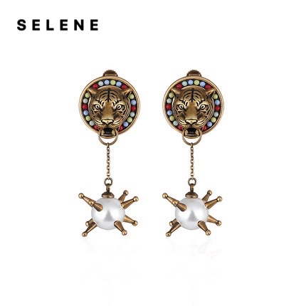 Clip-on earrings, alloy, anti-allergic