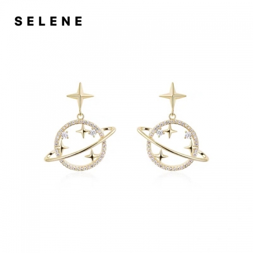 Earrings, alloy, anti-allergic