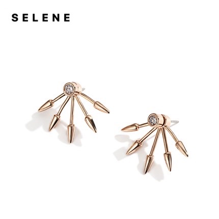 Earrings, alloy, anti-allergic