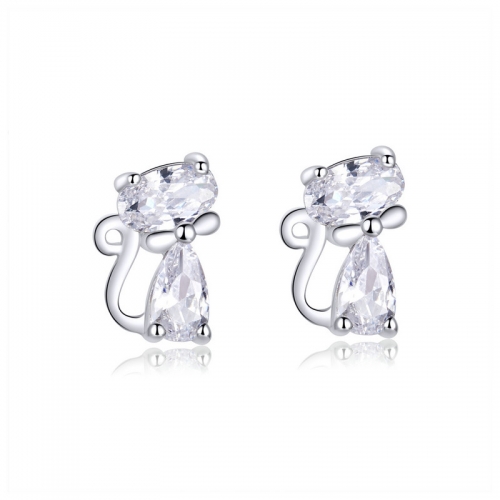 Boucles d'oreilles, argent 925, plaqué or