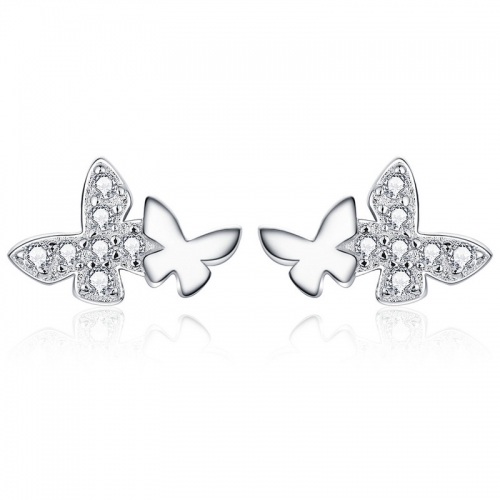 Boucles d'oreilles, argent 925, plaqué or