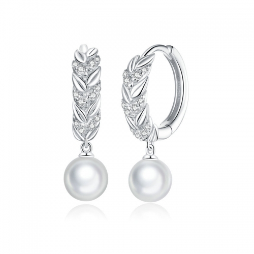 Boucles d'oreilles, argent 925, plaqué or