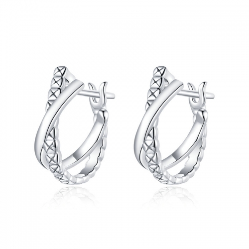 Boucles d'oreilles, argent 925, plaqué or