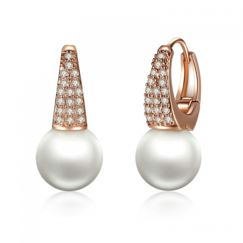 Earrings, simulated pearl