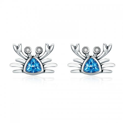 Earrings, 925 silver, cubic zirconia