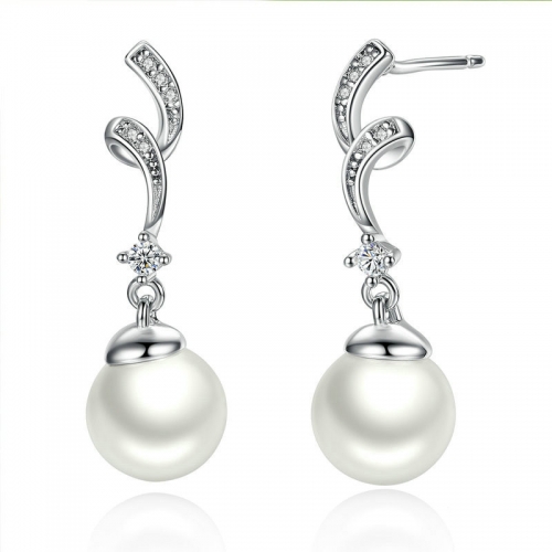 Boucles d'oreilles, argent 925, plaqué or