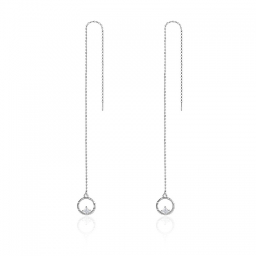 Boucles d'oreilles, argent 925, plaqué or