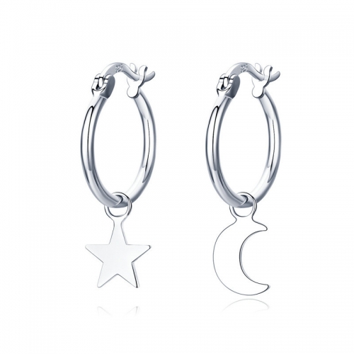 Boucles d'oreilles, argent 925, plaqué or