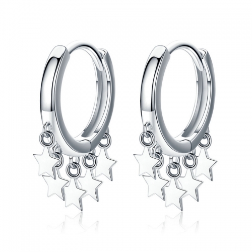 Boucles d'oreilles, argent 925, plaqué or