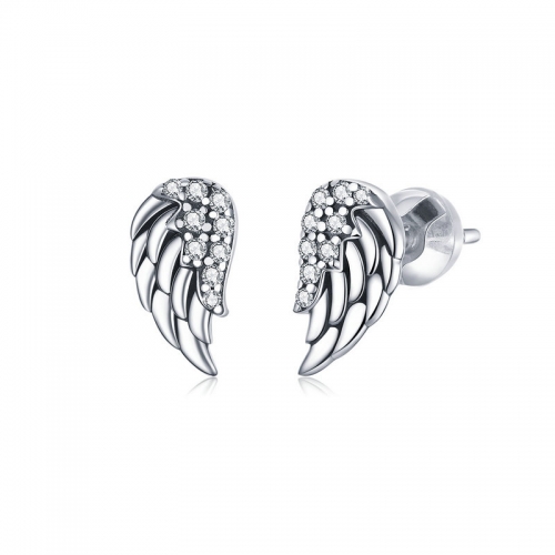 Earrings, 925 silver, cubic zirconia