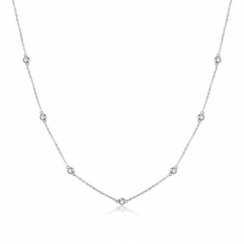 Collier, argent 925, plaqué or