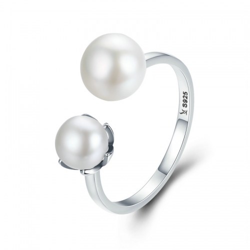 Ring, 925 silver, shell pearl