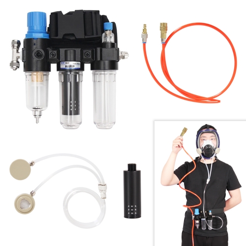 Supplied Air System for Spraying Respirator Gas Mask----Mask Not Included, Fit Bayonet Connection Mask, Smooth Breathing