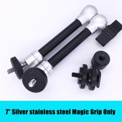 7'Silver Stainless Steel Magic Arm Grip Only