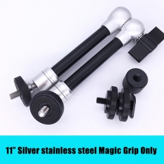 11' Silver Stainless Steel Mgic Grip Only