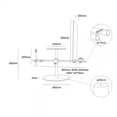 V360 360° Spinning Camera Rig Video Rotating Platform for Filmmakers & Videographers