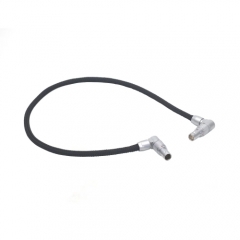 KO-12 49cm Red-Komodo Rotatable Flexible Power-Cable 2-Pin Female to Adjustable Right-Angle 2-Pin Male Cord