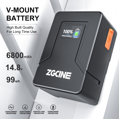 ZGCINE ZG-V99 V-Mount Battery (99Wh) With D-tap USB-A USB-C output