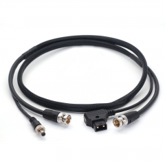AR10 1.5m D-Tap to DC with lock power cable with Canare SDI video cable 2 in 1 for SmallHD HD702, Atomos