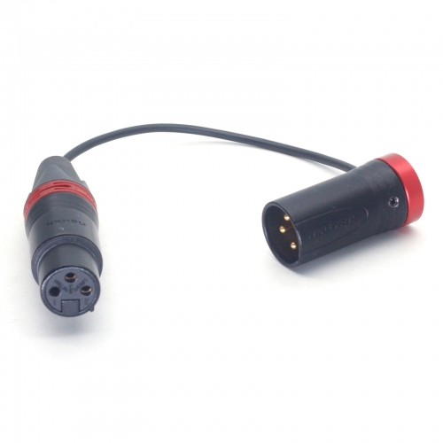 AR3 0.4m Audio Recording Cable Straight XLR Female to Short XLR Male