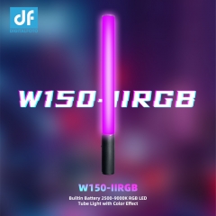W150-IIRGB  Builtin Battery 2500-9000K RGB LED Tube Light with Color Effect