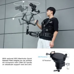 CRM-02 DUAL HANDLE GRIP ADAPTER FOR UNIVERSAL CAMERA GIMBAL