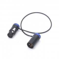 RA-D11  50cm Short Flat XLR 3 Pin Male to Female NEUTRIK Audio Cable