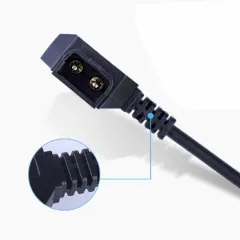 ZZ06  Coiled 0.5-1.5m D-Tap to 0B 2 Pin Power Cable for Vaxis Wireless Transmitter, Tilta RS2 Power Base