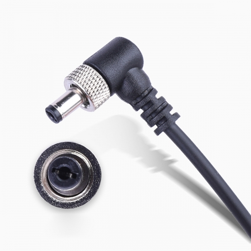 ZZ07 Coiled 0.5-1.5m D-Tap to DC5525 with Lock Power Cable for