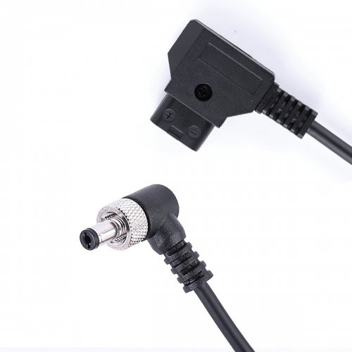 ZZ07 Coiled 0.5-1.5m D-Tap to DC5525 with Lock Power Cable for