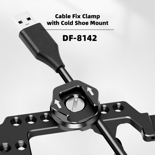 DF-8142 Cable Fix Clamp with Cold Shoe Mount
