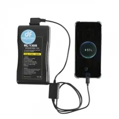 PD-CD01V  1m D-TAP(Input) to USB Type C(Output) PD Quick Charger Cable for Smartphone LED Light