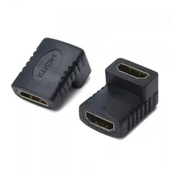 H05 Right Angle HDMI Female to Female Coupler