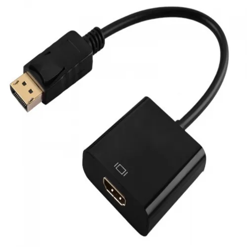 H04 8in DisplayPort" Male to HDMI Female