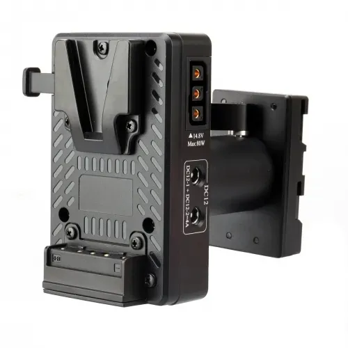 DF-U90PRO  Full Decoding 78-124mm V Mount to Blackmagic PYXIS 6K 12K Sony BP-U30/60/90 Dummy Battery Adapter with USB D-Tap DC Output