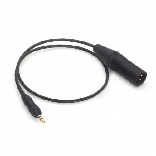 AR88 0.5m 3.5mm straight  connector with Lock to XLR 3-pin Male Audio Cable Sony D11 Senn heiser Ear-back Audio Cable