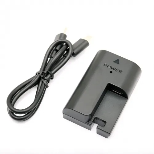 DF-E6-C USB-C to USB-C Digital Camera Intelligent Ana log Dummy Battery for Canon LP-E6 Battery Camera Support Fast Charging Head