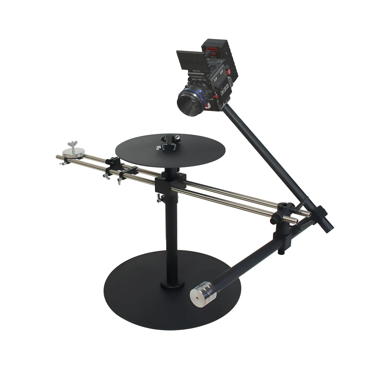 2 Axis 360° Spinning Camera Rig Video Rotating Platform for Filmmakers & Videographers