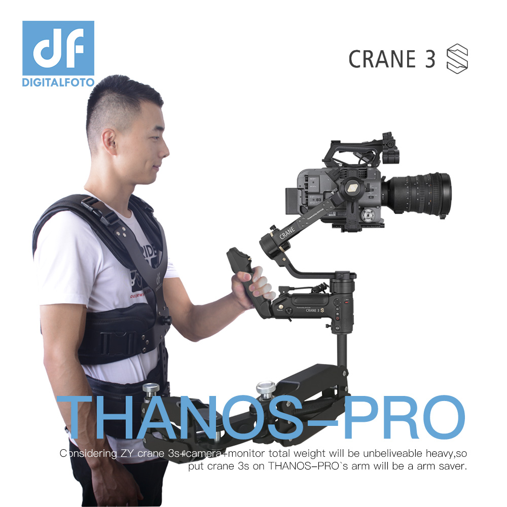 DIGITALFOTO THANOS-PROC3 Universal Vest Arm with Adapter for ZY Crane3S DJI  RS2 etc