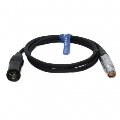 80cm 24-32V 4 Pin XLR Male to ARRI S35 8 Pin Female Power Cable