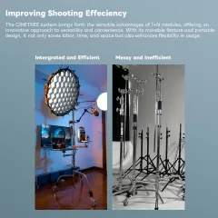 CINETREE GEAR TREE With Rolling Tripod Stand Mobile Studio for Content Creators Filmmakers Home Studio