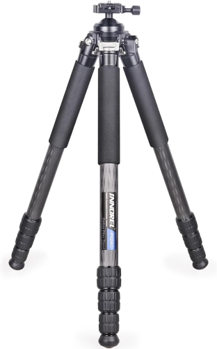 Carbon Fiber Tripod with Inverted Ball Head 32mm Tube Heavy Duty Tripod with Two Arca QR Tripod Plate,Max Load 44lb/20kg