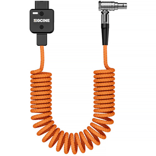 ZG-DT-LM ZGCINE DT-LM D-Tap to 2-Pin LEMO Coiled Power Cable (23.6")