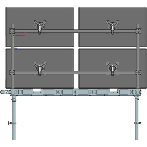 Multiple Monitors Mounting System for Cinemech TITAN-CART LBC Series MCS Series Video Production Camera Cart