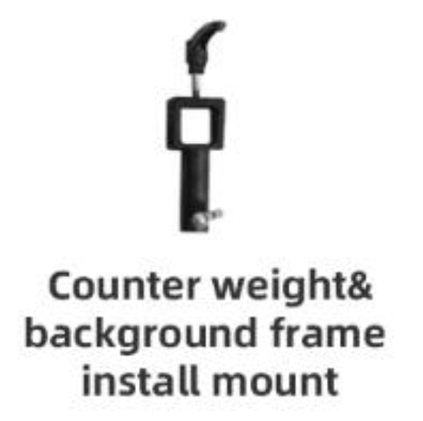 V360PRO counterweight and background frame mounting kit