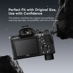 DF-PowerView100C Sony NP-FZ100 2600mAh Battery with USBC Power-Inand Battery Capacity Indicator