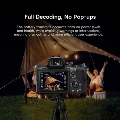 DF-PowerView100C Sony NP-FZ100 2600mAh Battery with USBC Power-Inand Battery Capacity Indicator