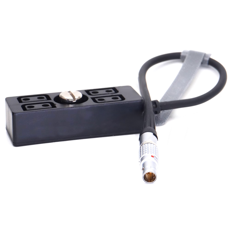 Hub D-Tap 1 A 4 Con Filettatura 1/4″-20 – Per Batterie V-Mount/Gold Mount, Alimenta 4 Accessori Contemporaneamente!