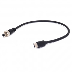 AR254 40/60/80cm DJI DJI RS3 4 Type-c Power Cable to DC2.5 with locking for wireless transmitter monitor